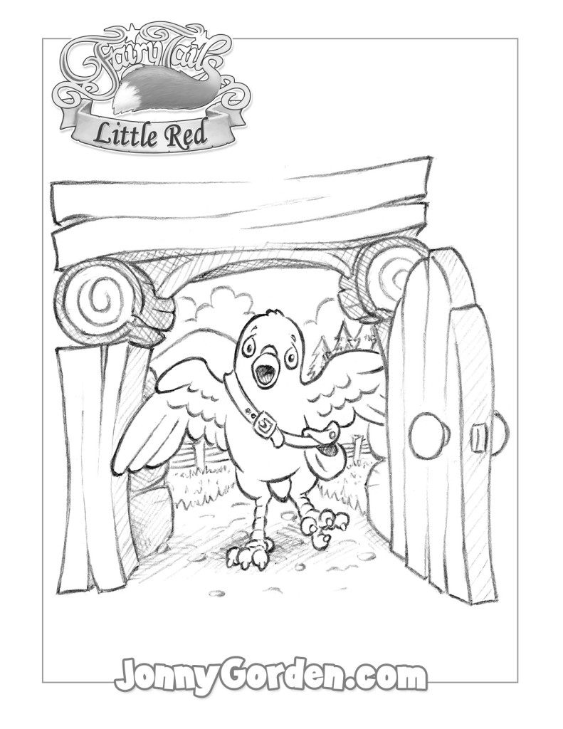 Little Red Chapter 3 Coloring Pages | Jonny Gorden
